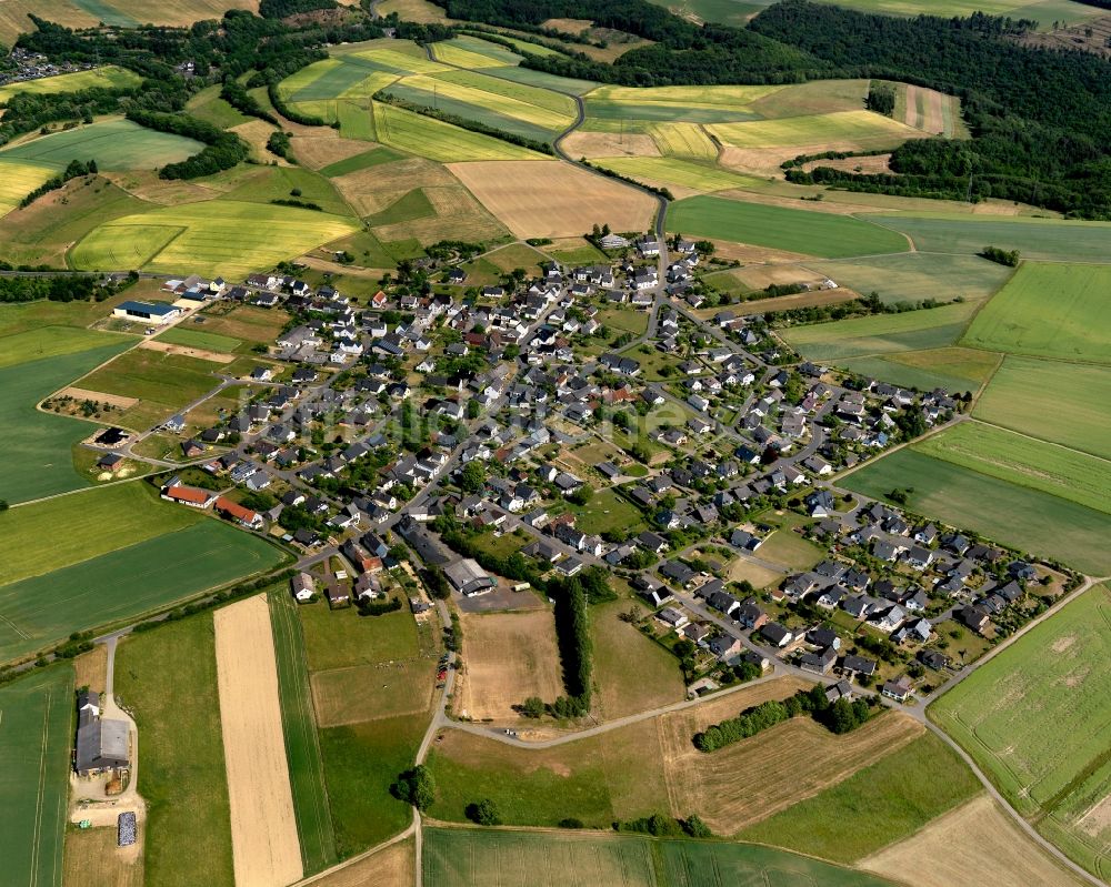 Greimersburg von oben - Ortsansicht der Ortsgemeinde Greimersburg im Bundesland Rheinland-Pfalz