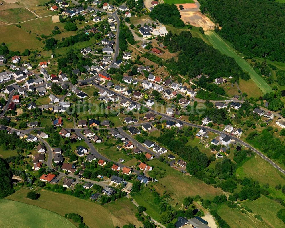 Luftbild Hettenrodt - Ortsansicht der Ortsgemeinde Hettenrodt im Bundesland Rheinland-Pfalz