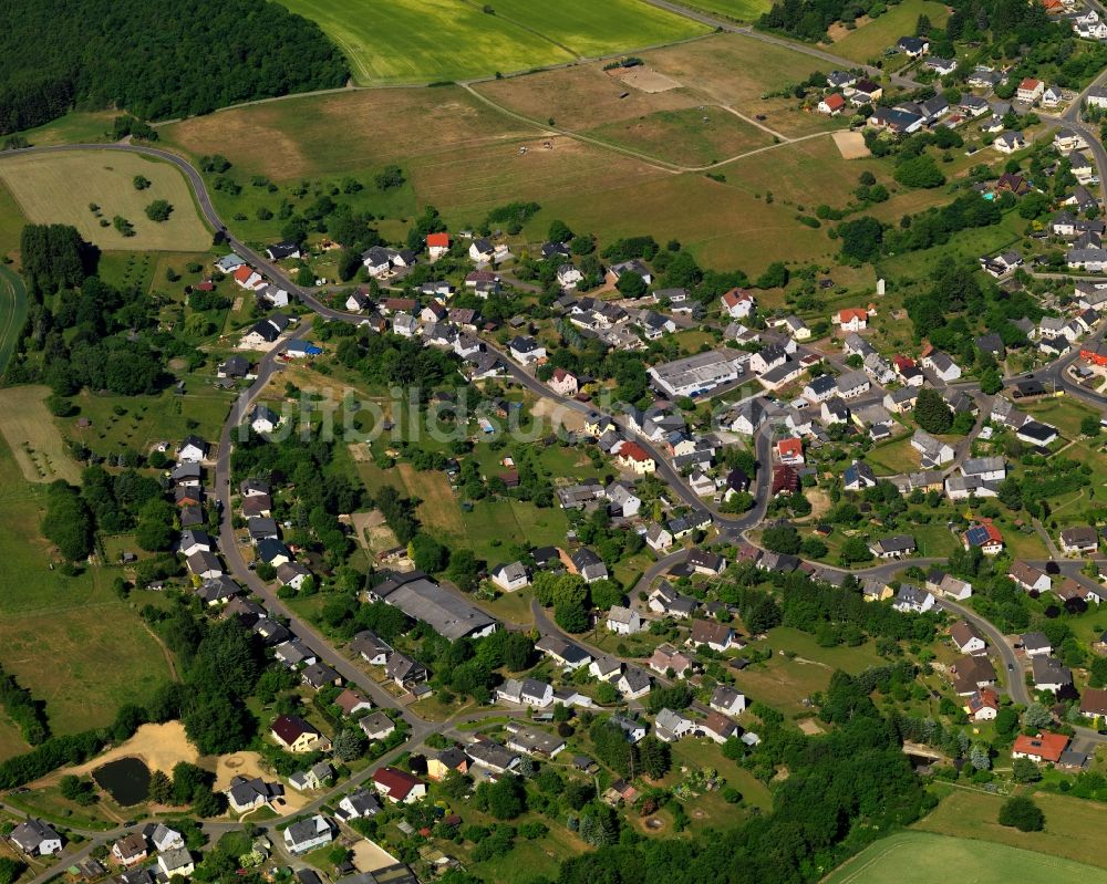 Luftaufnahme Hettenrodt - Ortsansicht der Ortsgemeinde Hettenrodt im Bundesland Rheinland-Pfalz