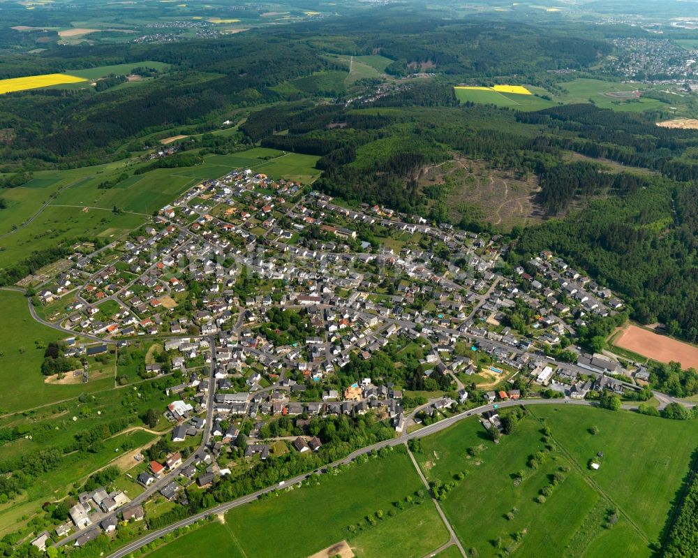 Luftbild Hilgert - Ortsansicht der Ortsgemeinde Hilgert im Bundesland Rheinland-Pfalz