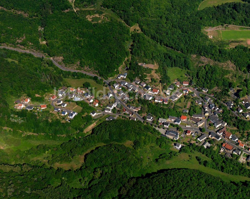 Luftbild Hintertiefenbach - Ortsansicht der Ortsgemeinde Hintertiefenbach im Bundesland Rheinland-Pfalz