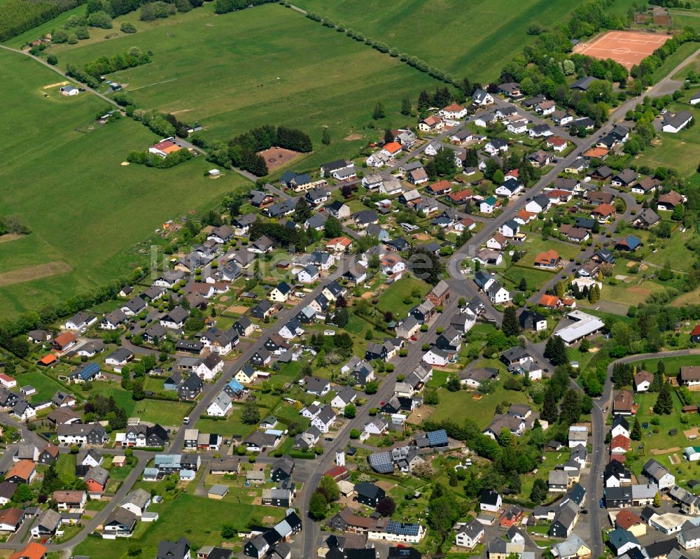 Luftbild Hof - Ortsansicht der Ortsgemeinde Hof (Westerwald) im Bundesland Rheinland-Pfalz