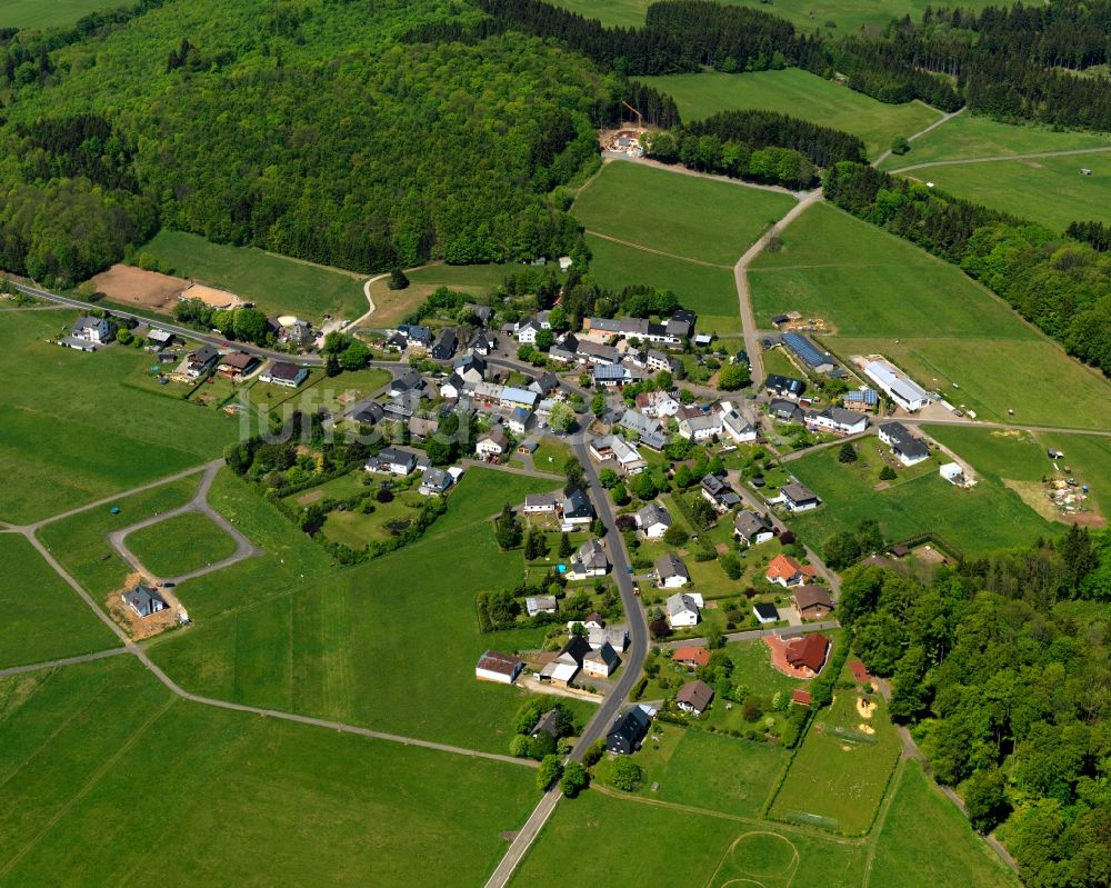 Luftaufnahme Homberg - Ortsansicht der Ortsgemeinde Homberg im Bundesland Rheinland-Pfalz