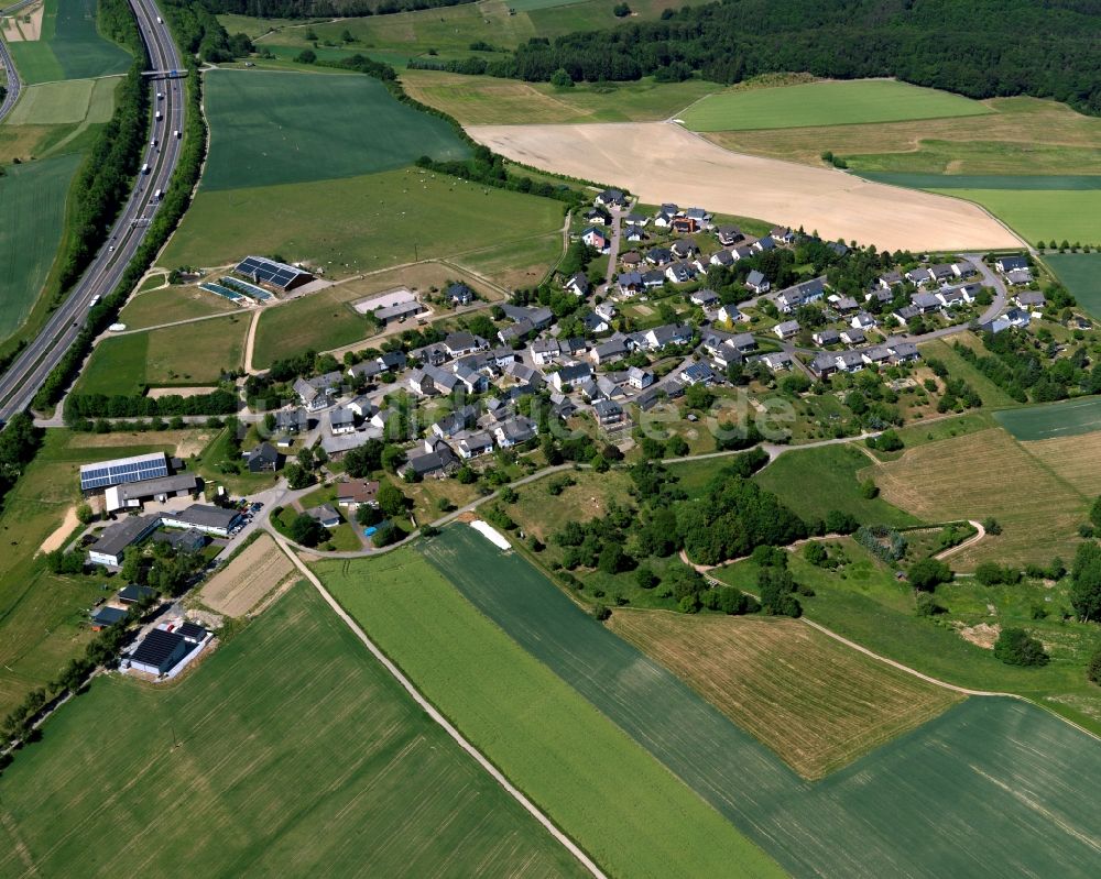 Luftbild Hungenroth - Ortsansicht der Ortsgemeinde Hungenroth im Bundesland Rheinland-Pfalz