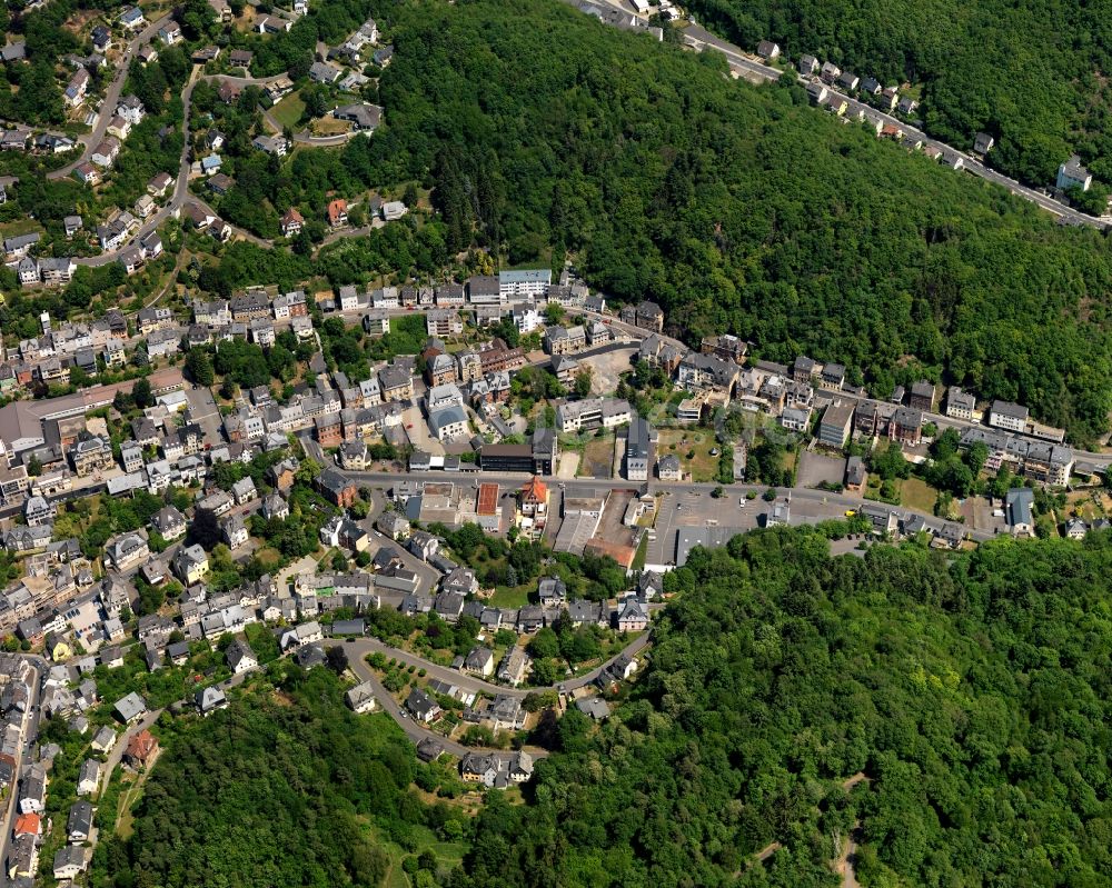 Idar-Oberstein von oben - Ortsansicht der Ortsgemeinde Idar-Oberstein im Bundesland Rheinland-Pfalz