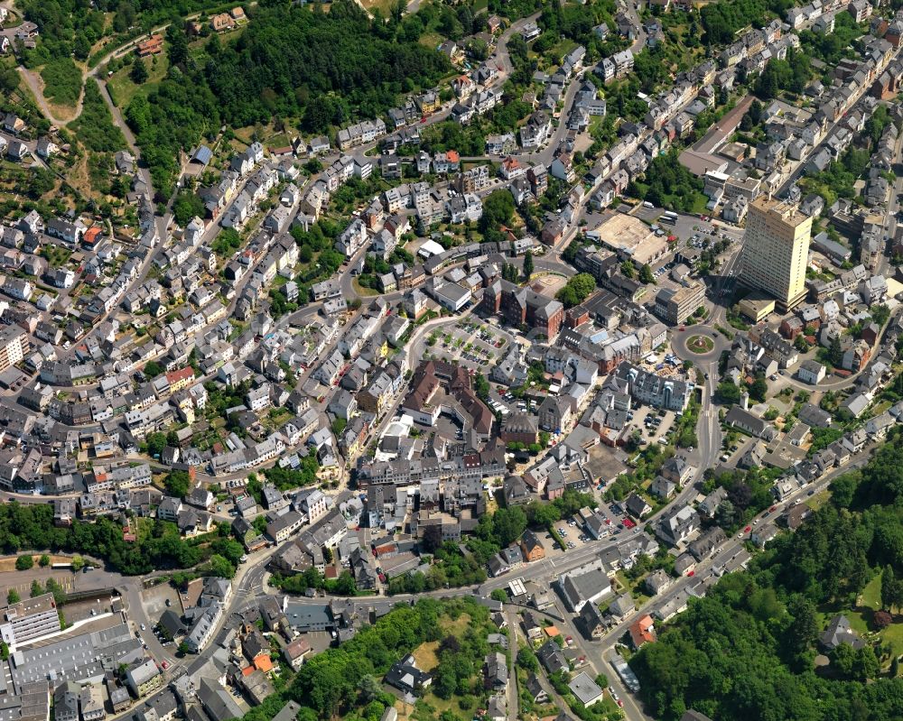 Luftaufnahme Idar-Oberstein - Ortsansicht der Ortsgemeinde Idar-Oberstein im Bundesland Rheinland-Pfalz