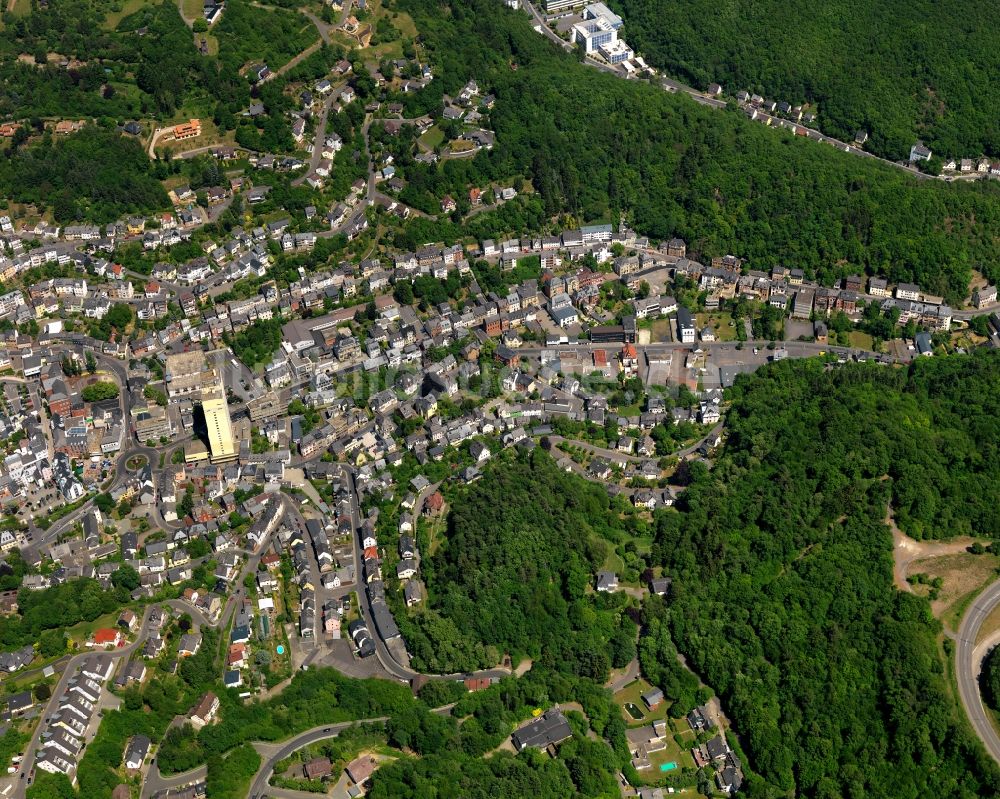 Luftaufnahme Idar-Oberstein - Ortsansicht der Ortsgemeinde Idar-Oberstein im Bundesland Rheinland-Pfalz