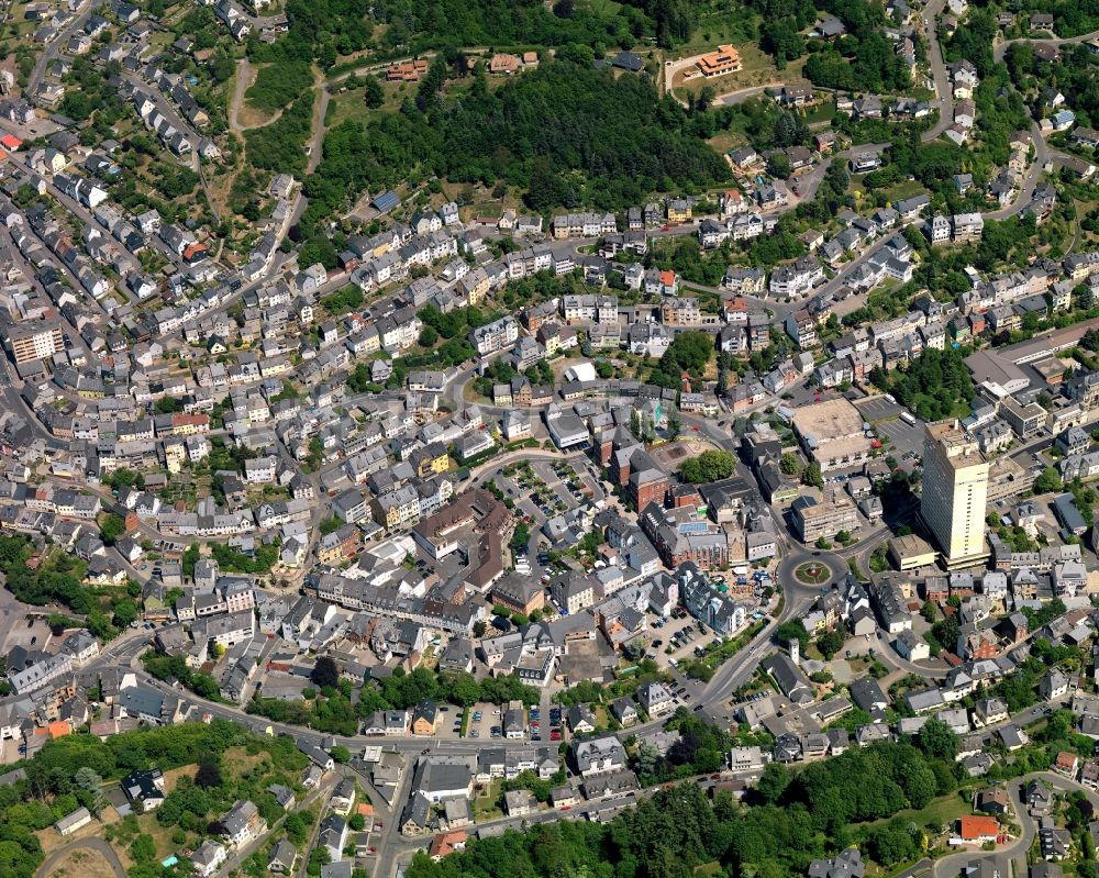 Idar-Oberstein von oben - Ortsansicht der Ortsgemeinde Idar-Oberstein im Bundesland Rheinland-Pfalz