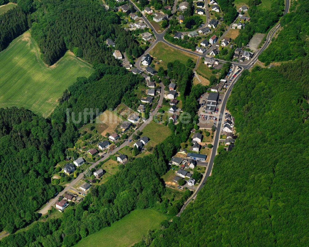 Luftbild Kirschweiler - Ortsansicht der Ortsgemeinde Kirschweiler im Bundesland Rheinland-Pfalz