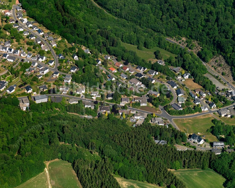 Luftaufnahme Kirschweiler - Ortsansicht der Ortsgemeinde Kirschweiler im Bundesland Rheinland-Pfalz