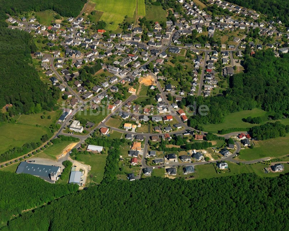 Luftbild Kirschweiler - Ortsansicht der Ortsgemeinde Kirschweiler im Bundesland Rheinland-Pfalz