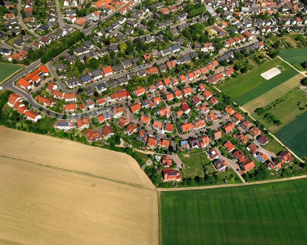 Klein-Winternheim aus der Vogelperspektive: Ortsansicht der Ortsgemeinde Klein-Winternheim im Bundesland Rheinland-Pfalz