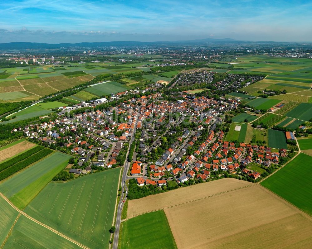 Luftaufnahme Klein-Winternheim - Ortsansicht der Ortsgemeinde Klein-Winternheim im Bundesland Rheinland-Pfalz