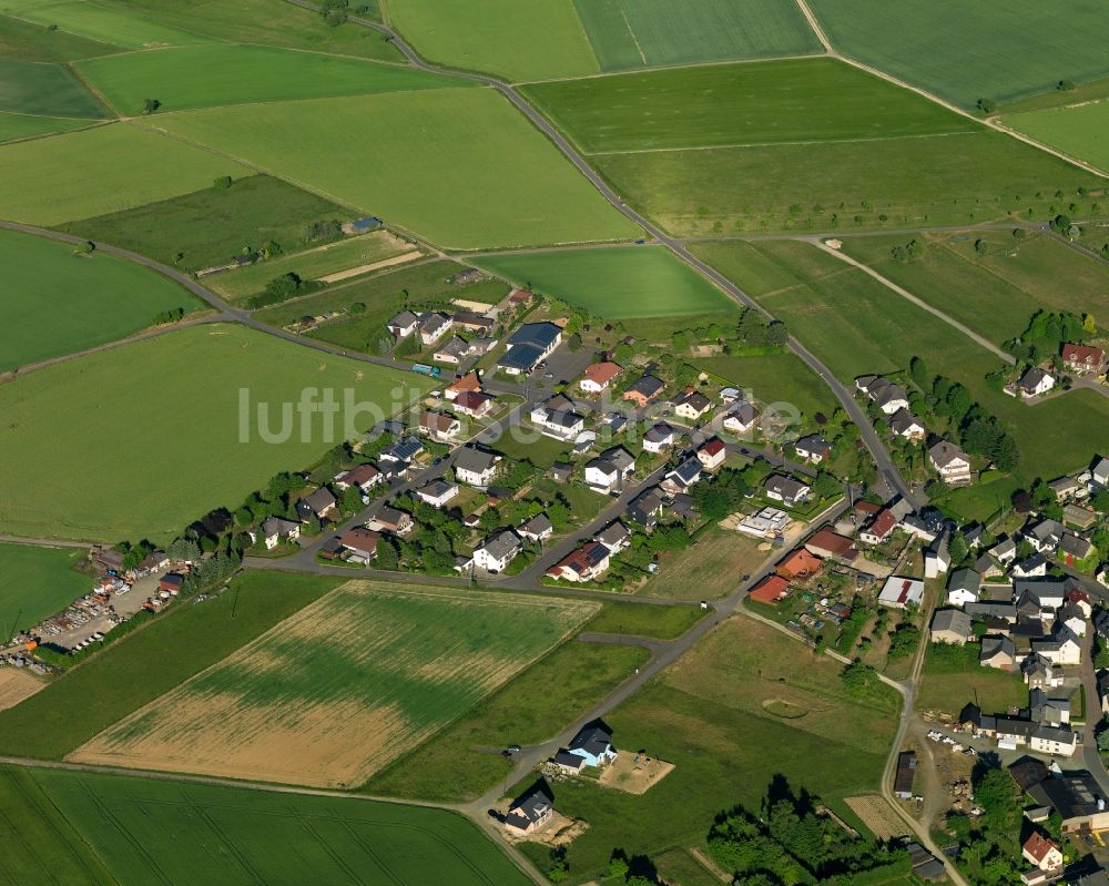 Kördorf von oben - Ortsansicht der Ortsgemeinde Kördorf im Bundesland Rheinland-Pfalz