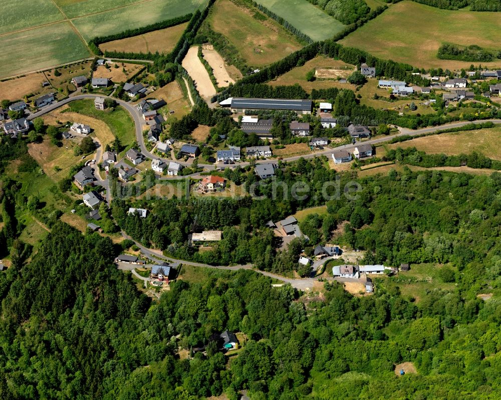 Leienkaul von oben - Ortsansicht der Ortsgemeinde Leienkaul im Bundesland Rheinland-Pfalz