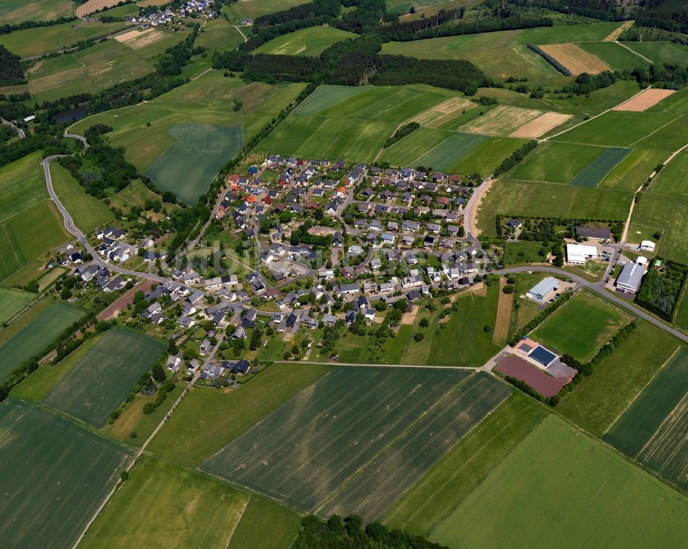 Luftbild Leiningen - Ortsansicht der Ortsgemeinde Leiningen im Bundesland Rheinland-Pfalz