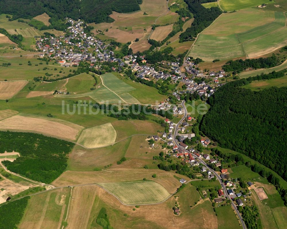 Luftaufnahme Leisel - Ortsansicht der Ortsgemeinde Leisel im Bundesland Rheinland-Pfalz