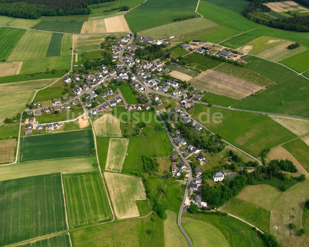 Luftaufnahme Lipporn - Ortsansicht der Ortsgemeinde Lipporn im Bundesland Rheinland-Pfalz