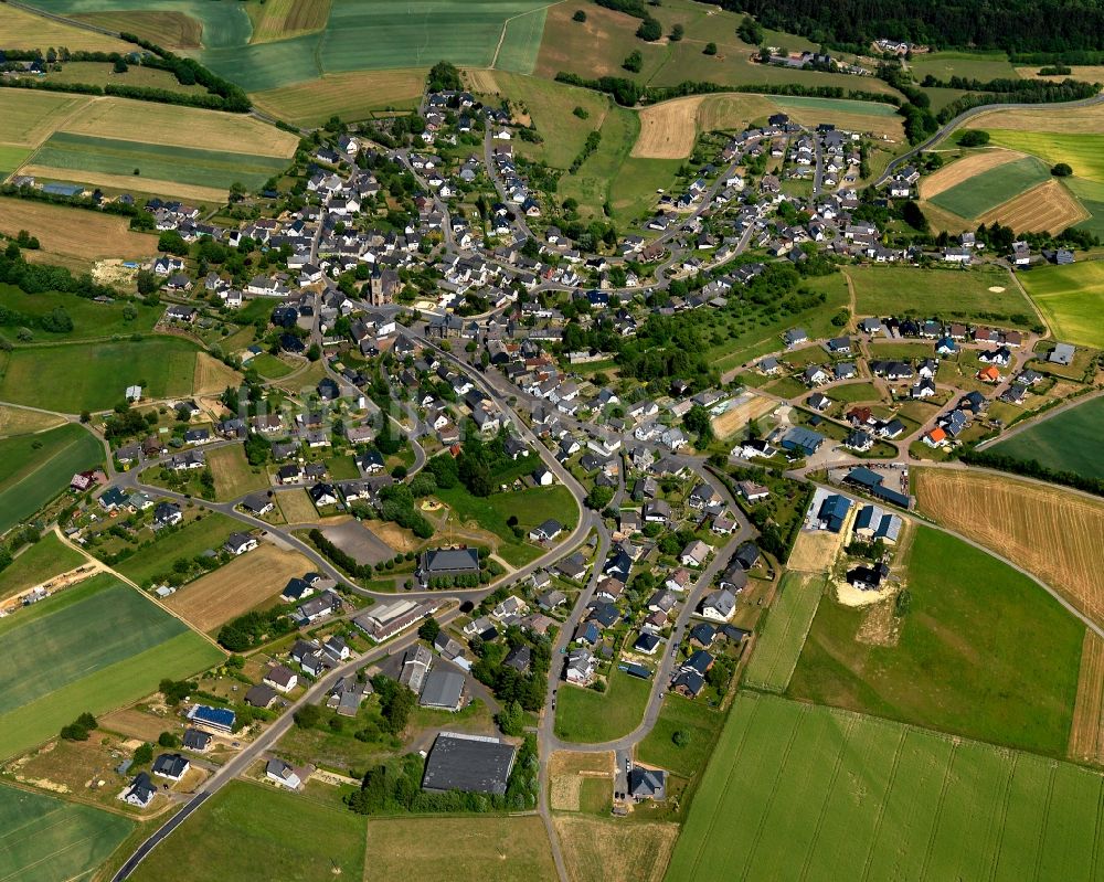 Masburg von oben - Ortsansicht der Ortsgemeinde Masburg im Bundesland Rheinland-Pfalz