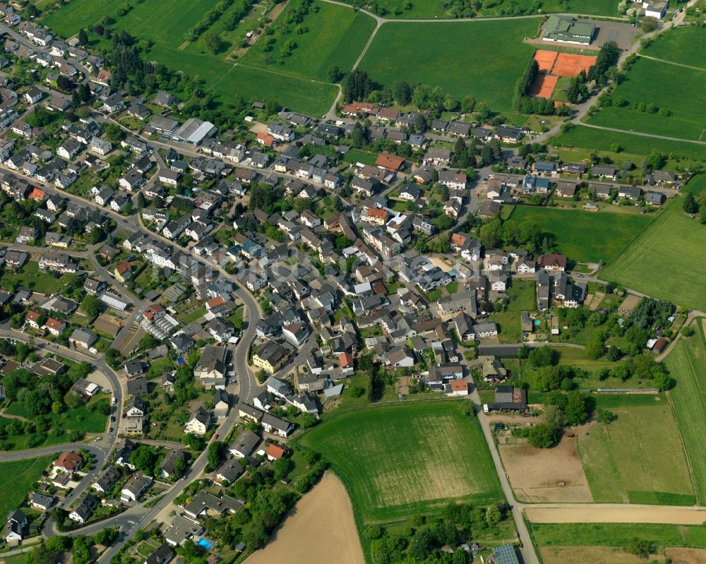 Luftaufnahme Melsbach - Ortsansicht der Ortsgemeinde Melsbach im Bundesland Rheinland-Pfalz