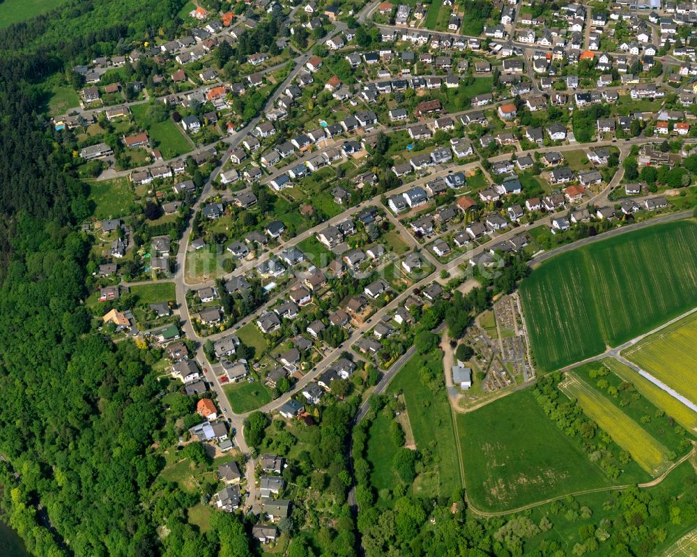 Luftbild Melsbach - Ortsansicht der Ortsgemeinde Melsbach im Bundesland Rheinland-Pfalz