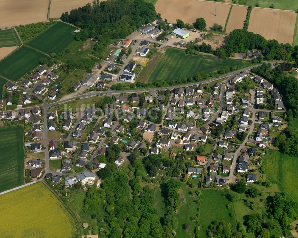 Luftaufnahme Melsbach - Ortsansicht der Ortsgemeinde Melsbach im Bundesland Rheinland-Pfalz