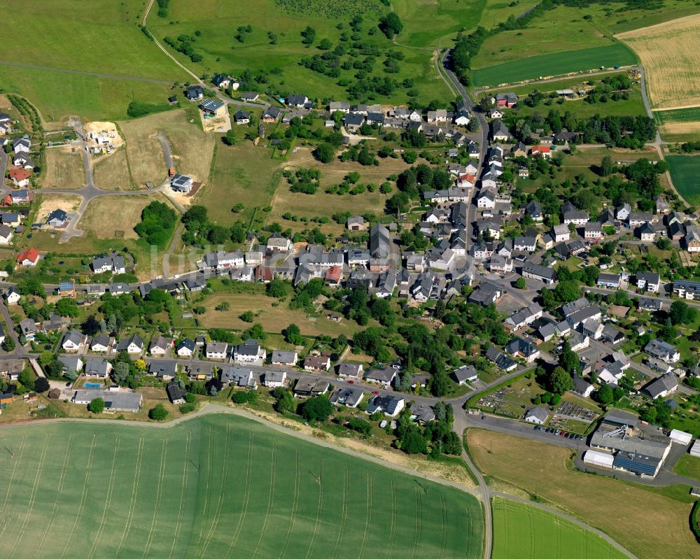 Luftaufnahme Mörschied - Ortsansicht der Ortsgemeinde Mörschied im Bundesland Rheinland-Pfalz