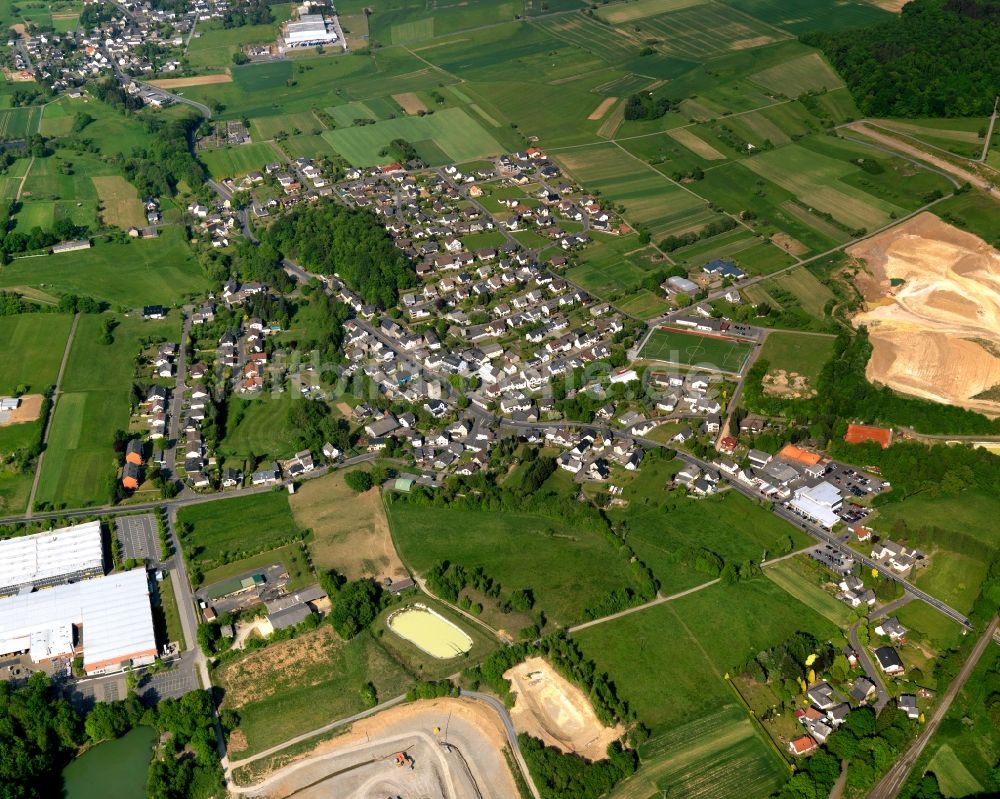 Luftbild Niederahr - Ortsansicht der Ortsgemeinde Niederahr im Bundesland Rheinland-Pfalz