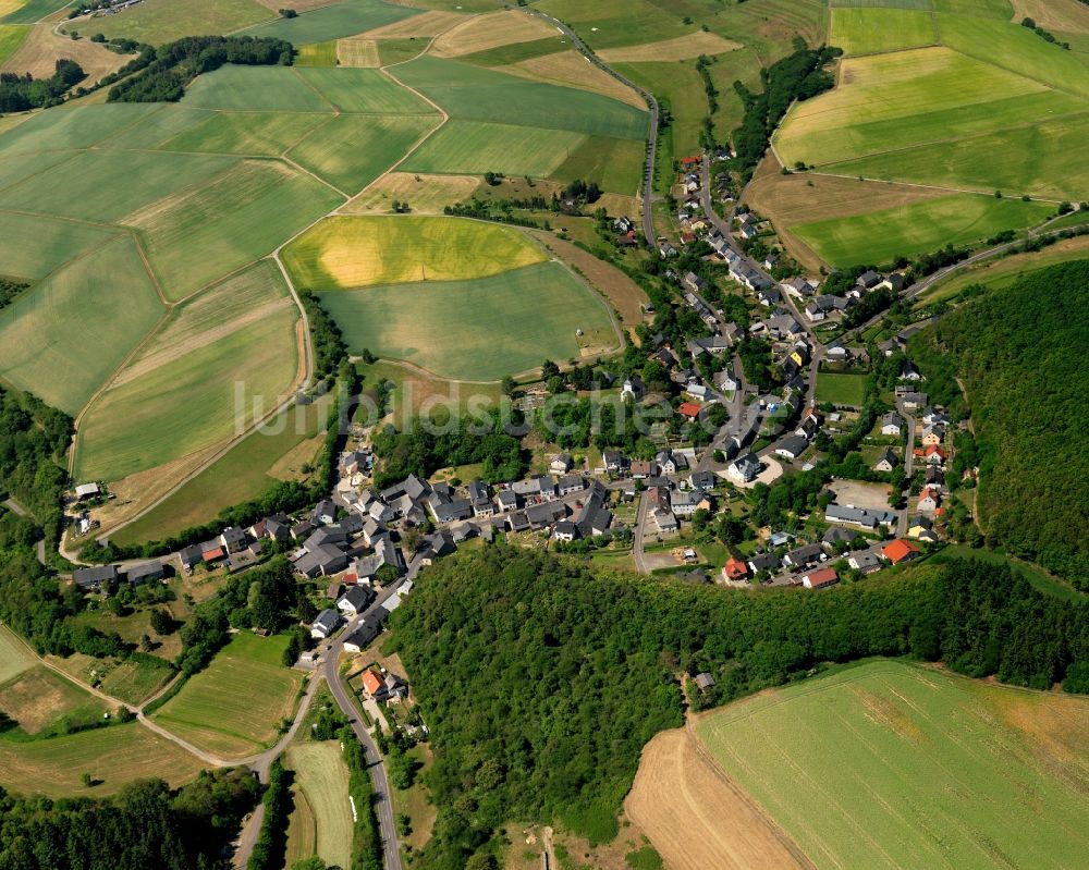 Luftbild Niederhosenbach - Ortsansicht der Ortsgemeinde Niederhosenbach im Bundesland Rheinland-Pfalz