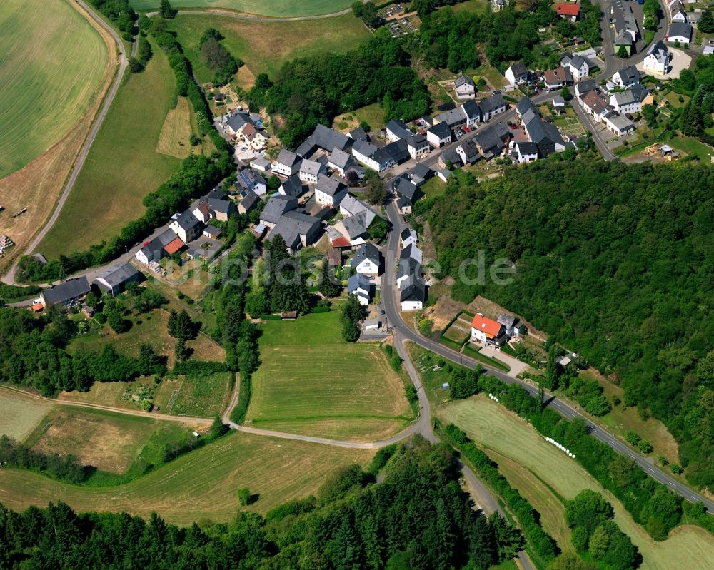 Luftaufnahme Niederhosenbach - Ortsansicht der Ortsgemeinde Niederhosenbach im Bundesland Rheinland-Pfalz