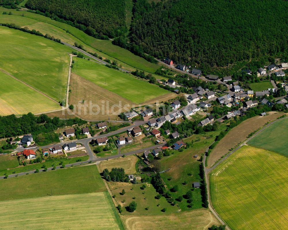 Luftbild Niederhosenbach - Ortsansicht der Ortsgemeinde Niederhosenbach im Bundesland Rheinland-Pfalz