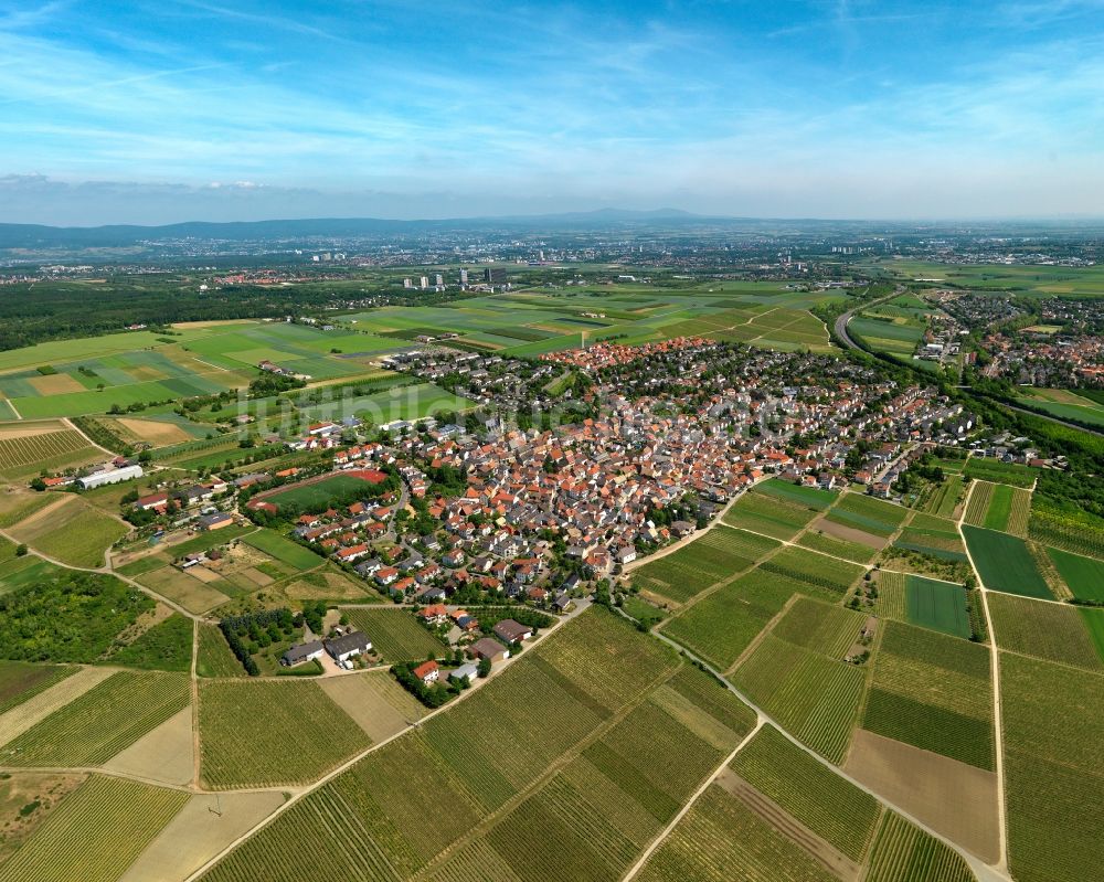 Ober-Olm von oben - Ortsansicht der Ortsgemeinde Ober-Olm im Bundesland Rheinland-Pfalz