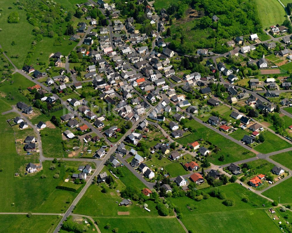 Luftbild Oberrod - Ortsansicht der Ortsgemeinde Oberrod im Bundesland Rheinland-Pfalz