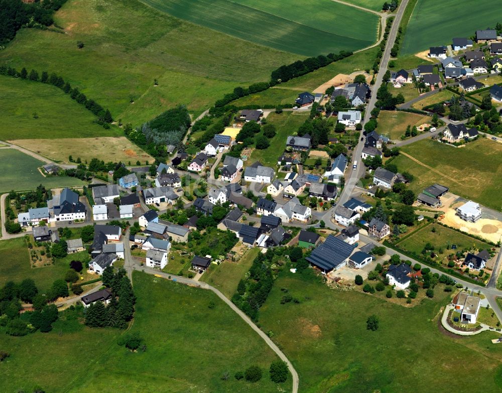 Panzweiler von oben - Ortsansicht der Ortsgemeinde Panzweiler im Bundesland Rheinland-Pfalz