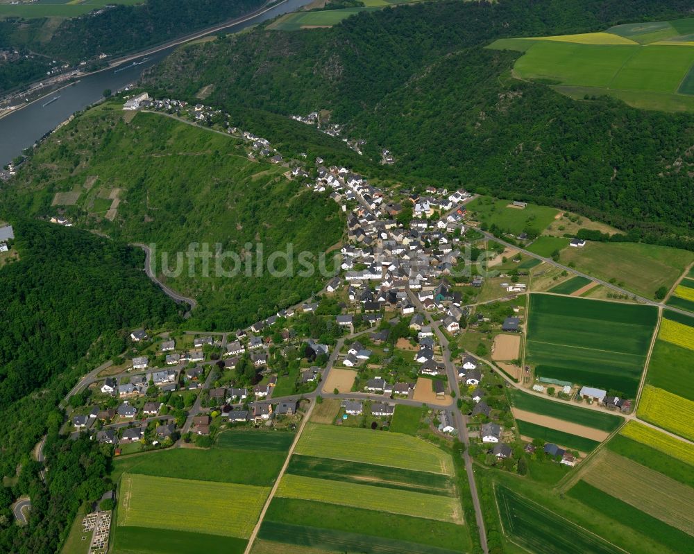 Luftaufnahme Patersberg - Ortsansicht der Ortsgemeinde Patersberg im Bundesland Rheinland-Pfalz