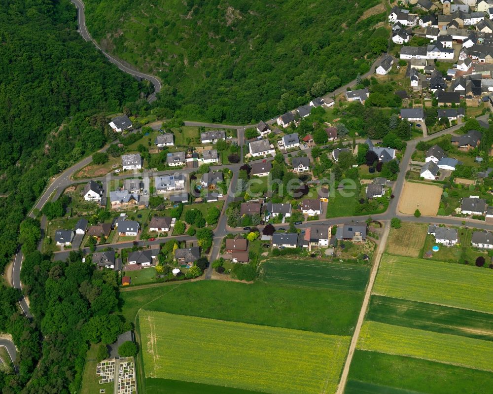 Patersberg von oben - Ortsansicht der Ortsgemeinde Patersberg im Bundesland Rheinland-Pfalz