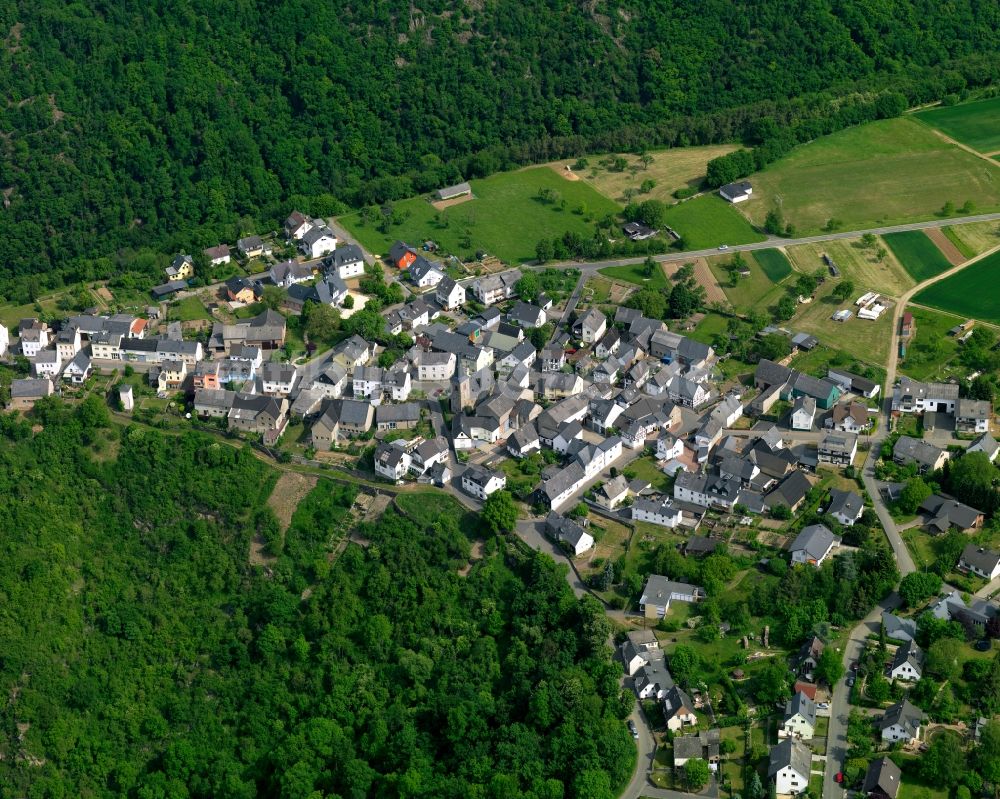 Luftaufnahme Patersberg - Ortsansicht der Ortsgemeinde Patersberg im Bundesland Rheinland-Pfalz