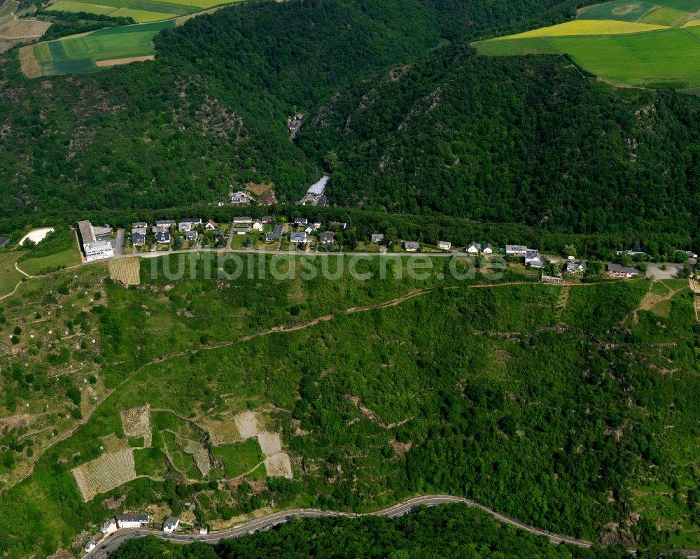 Patersberg von oben - Ortsansicht der Ortsgemeinde Patersberg im Bundesland Rheinland-Pfalz