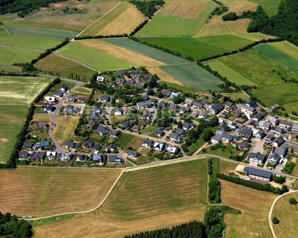 Perscheid von oben - Ortsansicht der Ortsgemeinde Perscheid im Bundesland Rheinland-Pfalz