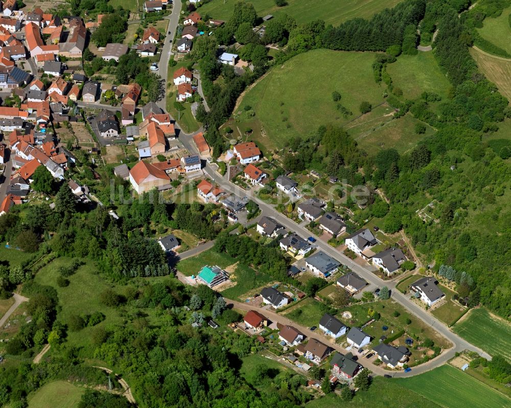 Luftbild Rehborn - Ortsansicht der Ortsgemeinde Rehborn im Bundesland Rheinland-Pfalz