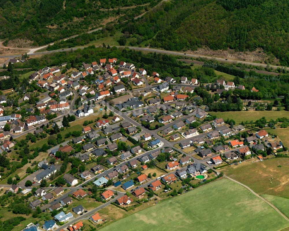 Ruschberg aus der Vogelperspektive: Ortsansicht der Ortsgemeinde Ruschberg im Bundesland Rheinland-Pfalz