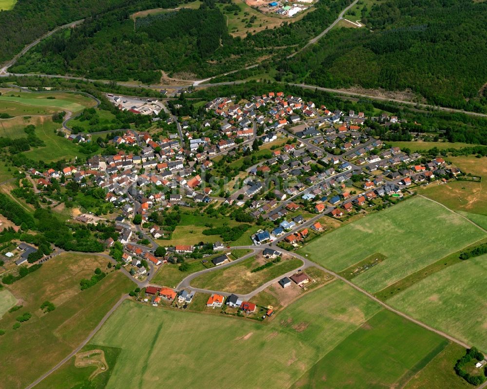 Luftaufnahme Ruschberg - Ortsansicht der Ortsgemeinde Ruschberg im Bundesland Rheinland-Pfalz