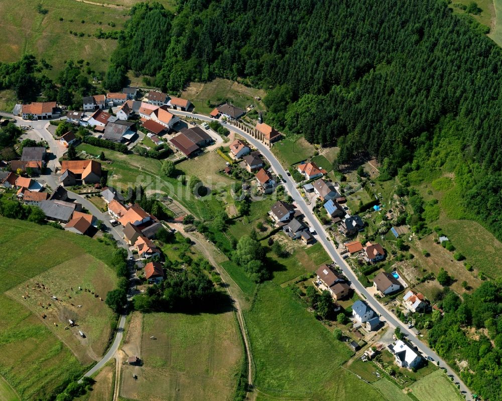 Luftbild Schmittweiler - Ortsansicht der Ortsgemeinde Schmittweiler im Bundesland Rheinland-Pfalz