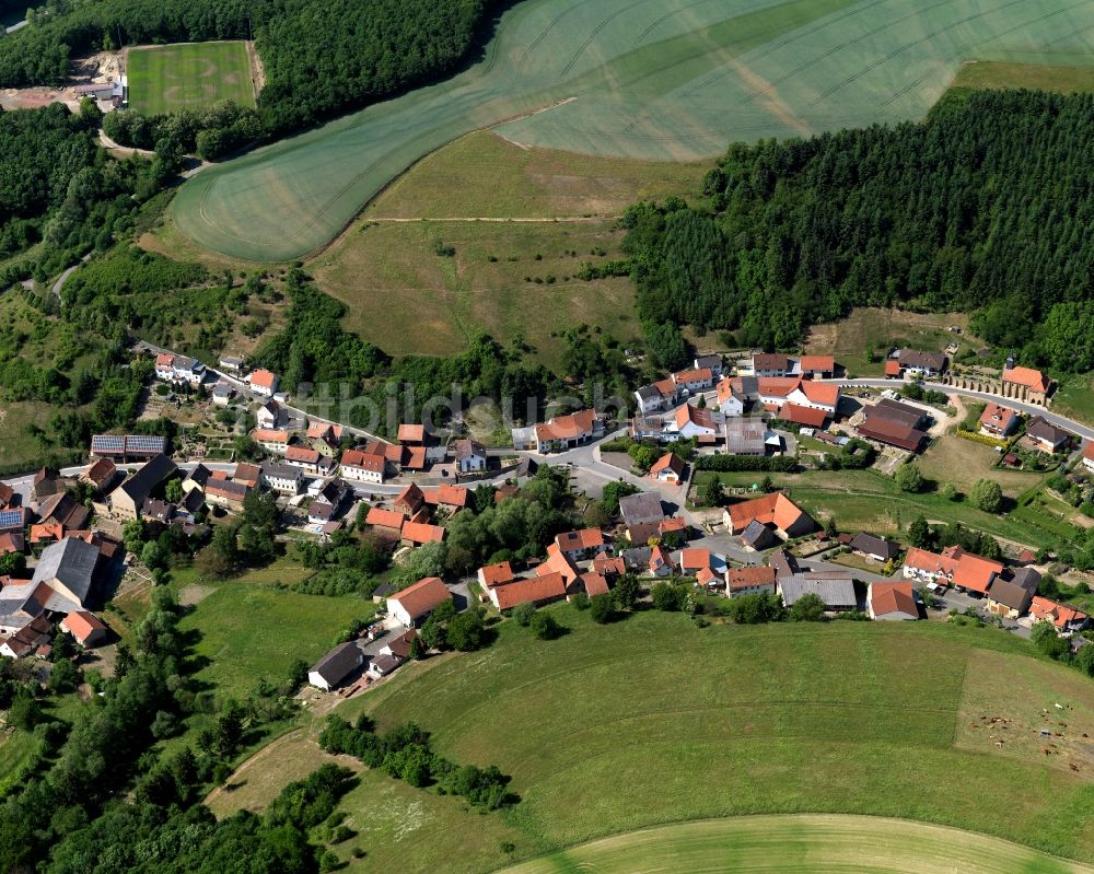 Luftaufnahme Schmittweiler - Ortsansicht der Ortsgemeinde Schmittweiler im Bundesland Rheinland-Pfalz