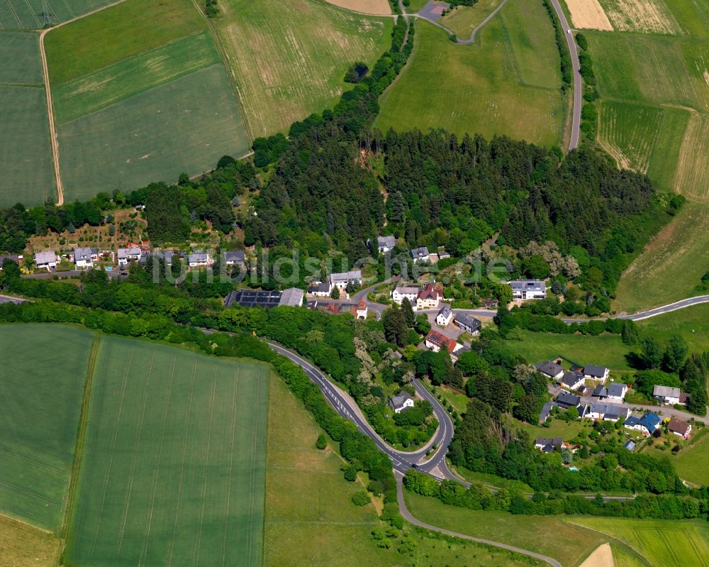 Schwall von oben - Ortsansicht der Ortsgemeinde Schwall im Bundesland Rheinland-Pfalz