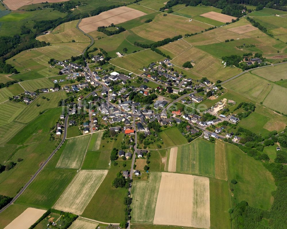 Luftbild Sensweiler - Ortsansicht der Ortsgemeinde Sensweiler im Bundesland Rheinland-Pfalz