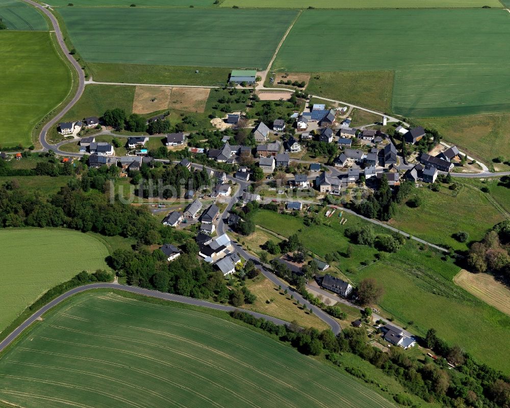 Luftaufnahme Sohrschied - Ortsansicht der Ortsgemeinde Sohrschied im Bundesland Rheinland-Pfalz