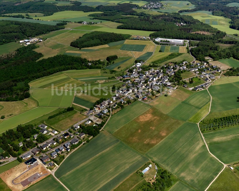 Luftbild Tellig - Ortsansicht der Ortsgemeinde Tellig im Bundesland Rheinland-Pfalz