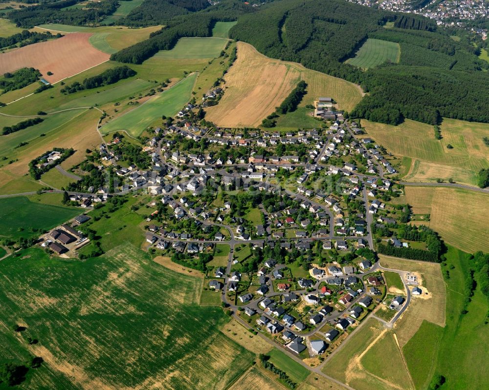 Veitsrodt von oben - Ortsansicht der Ortsgemeinde Veitsrodt im Bundesland Rheinland-Pfalz