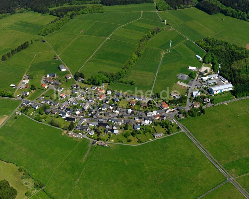 Waigandshain aus der Vogelperspektive: Ortsansicht der Ortsgemeinde Waigandshain im Bundesland Rheinland-Pfalz